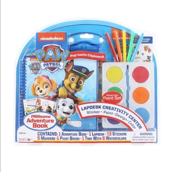 PAW Patrol Nickelodeon Painting And Coloring Activity Lap Desk Arts And Crafts - Picture 1 of 5